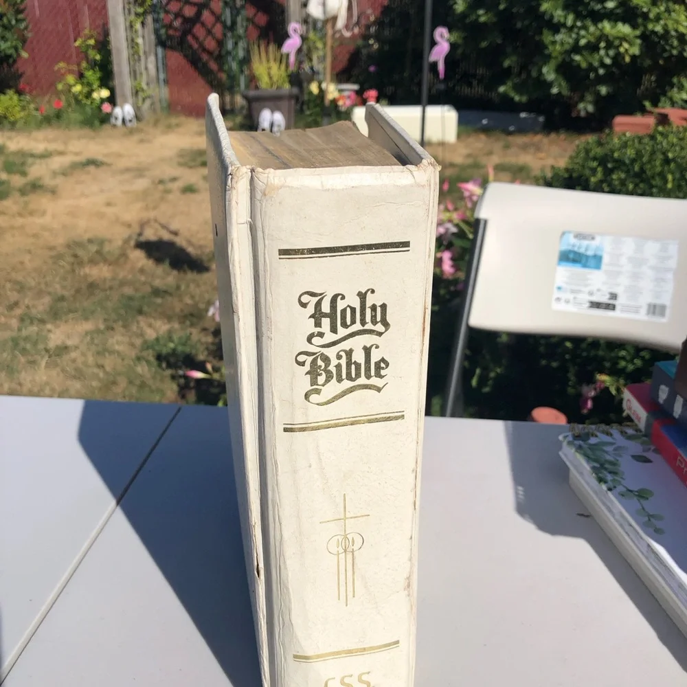 Classic White Holy Bible - White sling James Version CSS Edition 2976